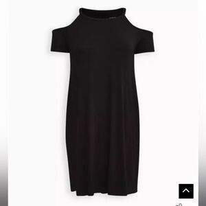 Torrid Mini Super Soft Cold Shoulder Tee Shirt Dress